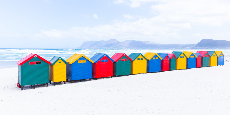 Strandhäuser von Muizenberg